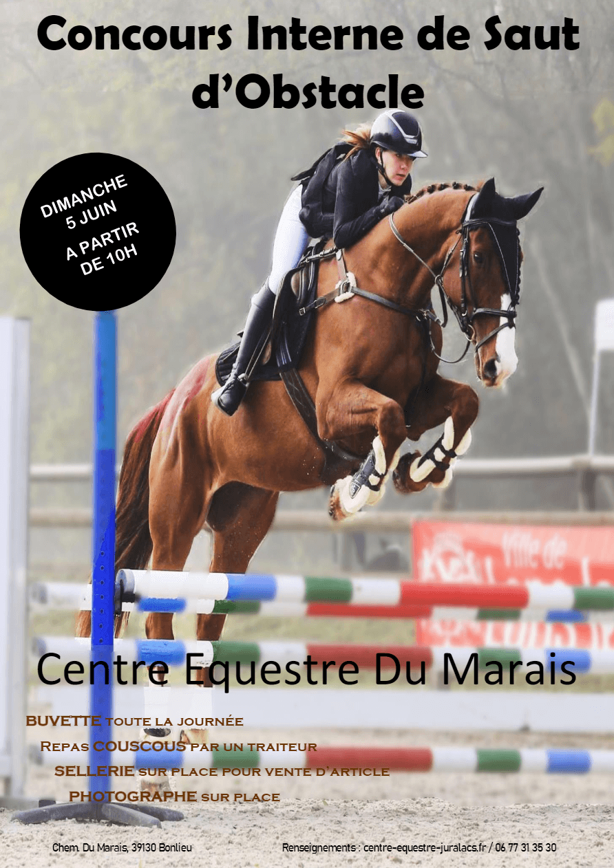 Poster Cheval Saut d'obstacle